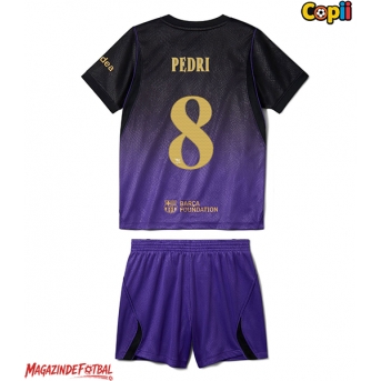 Barcelona Pedri Gonzalez #8 Echipament de Fotbal Replică 2026-27 Copii Deplasare (+ Șorturi)